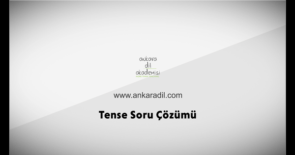 Canlı YDS Dersi Nasıl İşleniyor -4- Tense Soru Çözümü